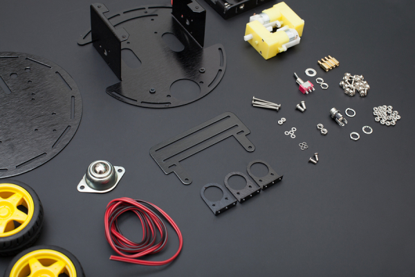 2WD Mobile Robot Platform Turtle, Aluminum, Differential Drive