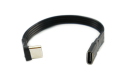 USB-C, L-formet, silikone, ultratyndt