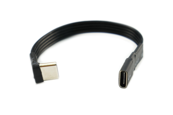 USB-C, L-formet, silikone, ultratyndt