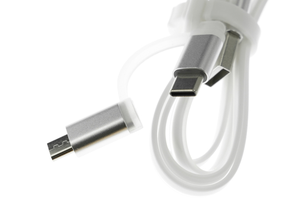 USB Cable, Type-C&Micro 2-in-1, 1m, 5V, 2A, Data Support
