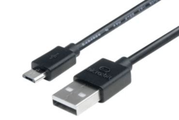 USB A to Micro USB Cable (30cm Black)