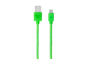 USB A to Micro USB Cable (30cm Green)