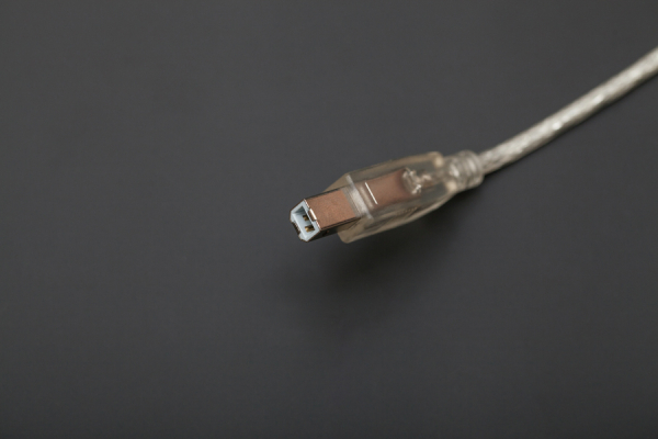 USB Cable A-B for Arduino Uno/Mega, USB 2.0, Black/White