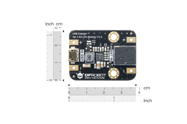 USB Charger, 7.4V LiPo, High Efficiency, 1A, LED Indicator