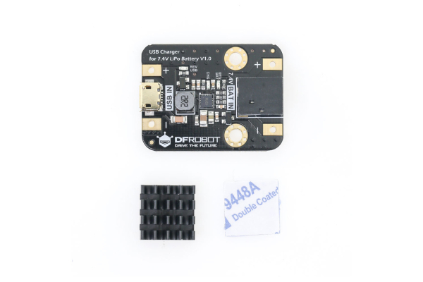 USB Charger, 7.4V LiPo, High Efficiency, 1A, LED Indicator