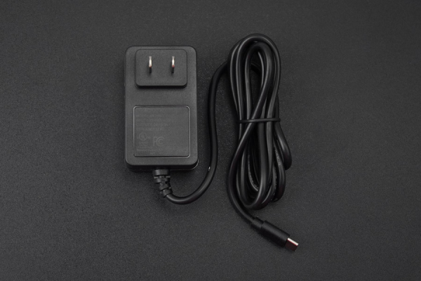 USB Power Supply, Raspberry Pi 5, 5V/5A, US Standard, UL and FCC Certified