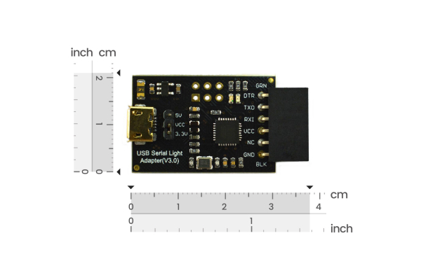 USB Serial Light Adapter, Arduino Compatible, 3.3/5V, Mini-USB