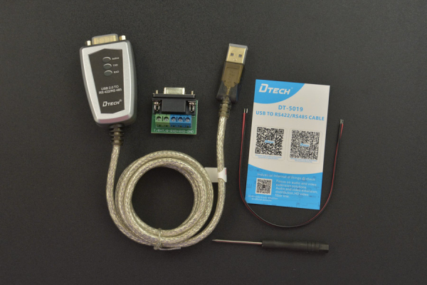 USB to RS422/RS485 Cable, Plug-and-Play, 600W Surge Protection