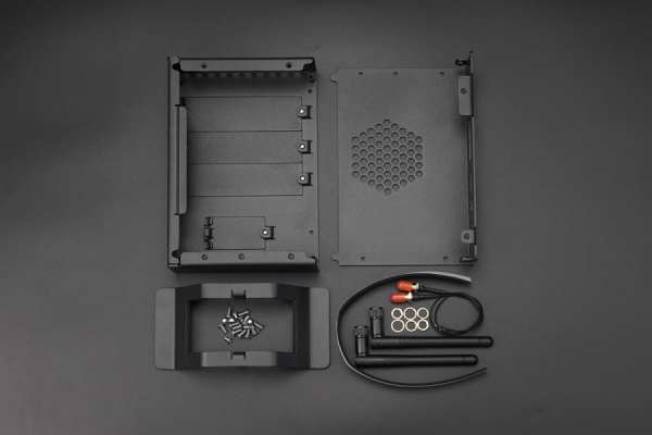 Vertical M.2 Expansion Support Case, Aluminum Alloy, for LattePanda Sigma