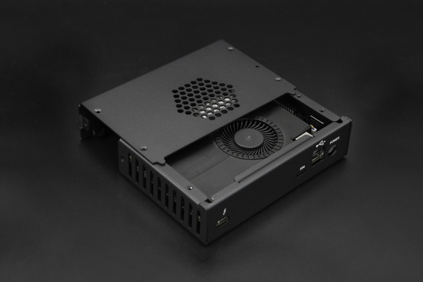 Vertical M.2 Expansion Support Case, Aluminum Alloy, for LattePanda Sigma