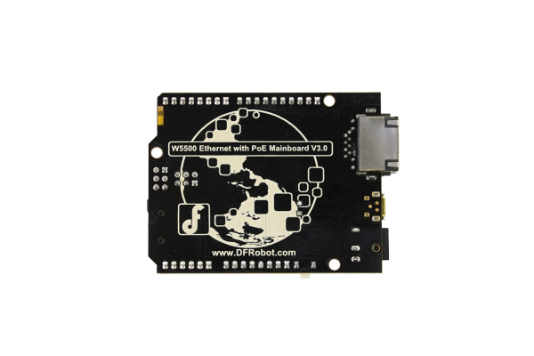 W5500 Ethernet med PoE, ATmega32u4