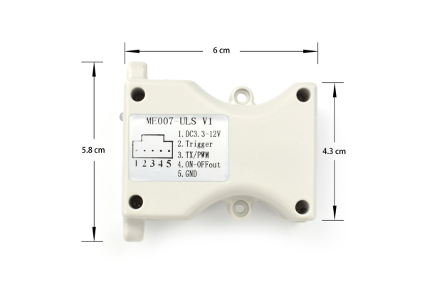 Ultrasonic Sensor ULS, High Accuracy, Temp Comp, 60 chars