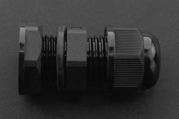 Cable Gland PG-7, Waterproof IP68, 3-6.5mm, Black