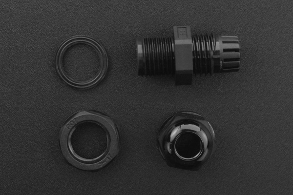 Cable Gland PG-7, Waterproof IP68, 3-6.5mm, Black