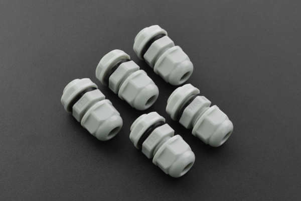 Cable Gland PG-7, Waterproof, IP68, 3-6.5mm, Gray