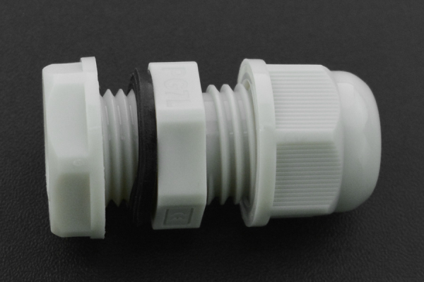 Cable Gland PG-7, Waterproof, IP68, 3-6.5mm, Gray