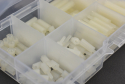 Nylon Screw and Mounting Kit - White, M2, 260 Pieces, Assorted Lengths