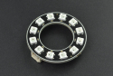 RGB LED Ring Lamp WS2812-12, 12 Beads, Full-Color, Cascadable
