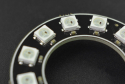RGB LED Ring Lamp WS2812-12, 12 Beads, Full-Color, Cascadable
