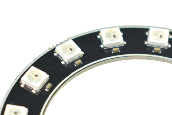 RGB LED Ring Lamp WS2812-16, Full-Color, 1-Wire, Cascadable