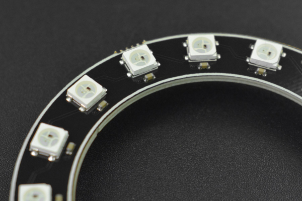 LED-ring med kabel og tilbehør