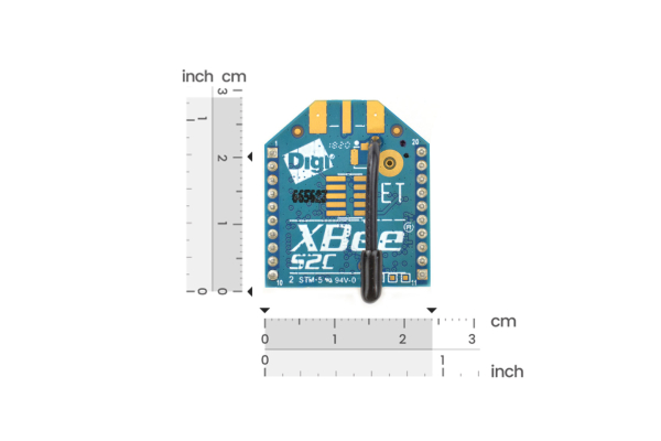 ZigBee XBee S2C, Wire Antenna, 200ft Range, 250 Kbps Data Rate
