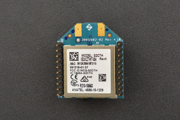 ZigBee XBee S2C, Wire Antenna, 200ft Range, 250 Kbps Data Rate