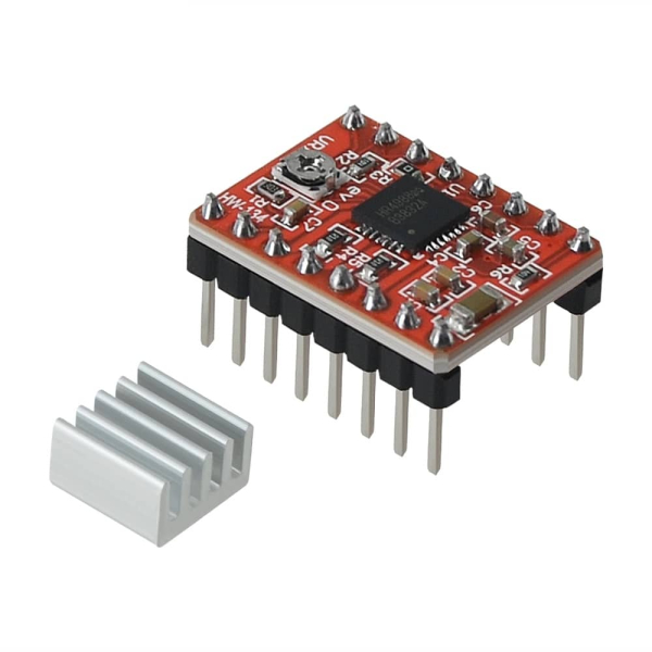 A4988 stepper motor driver (rød)