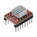 A4988 stepper motor driver (rød) – detalje