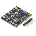 INA3221 3-kanals I2C strøm- og effektmonitor – sort board med pin-header