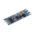 RS485 til TTL-modul – skråt set med GND/RXD/TXD/VCC-header og A+/B- terminaler