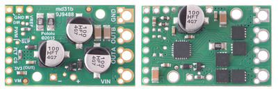 Pololu G2 24v21 – over- og underside af boardet