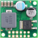 Pololu D36V50F12 – oversiden med chip og tilslutninger PG, EN, VRP, VIN, GND, VOUT