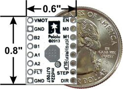 Pololu DRV8834 stepper driver carrier – produktbillede