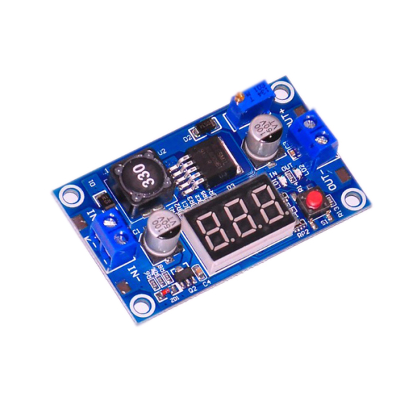 XL6009 step-up modul med digitalt spændingsdisplay