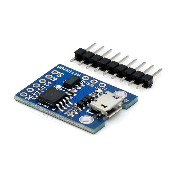ATtiny85 Mini USB udviklingsboard, Digispark-kompatibelt (blå)