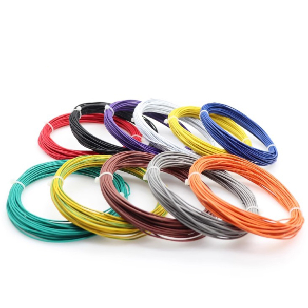 Sort UL1007 monteringsledning 20AWG på 10 m rulle