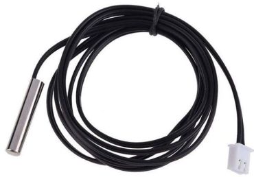 Vandtæt B3950 10K NTC temperaturføler med 1 m kabel og XH2.54-stik
