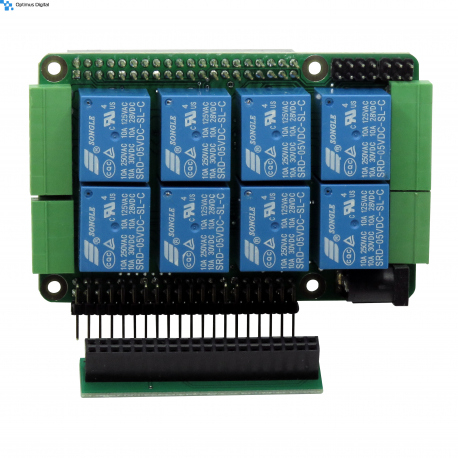 Home Automation 8-lags kort til Raspberry Pi